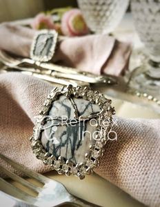 แหวนรัดผ้าเช็ดปากประดับเพชรแบบใหม่จาก Refratex India ผลิตในอินเดีย คุณภาพเยี่ยม ราคาประหยัด - Product Image 1