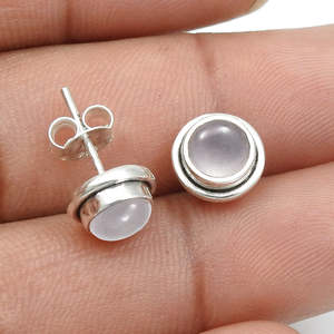 Elegantes pendientes de tuerca de Plata de Ley 925 para mujer, joyería Bohemia fina y elegante disponible a precio razonable y al por mayor - Product Image 3