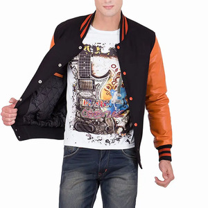 Chaquetas Varsity de Invierno para Hombre, Estilo Moderno, Personalizadas al por Mayor, Forradas de Felpa, Resistentes al Viento, Transpirables, Tallas Grandes, Informales - Product Image 6