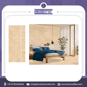 Azulejo de piso mate de porcelana esmaltada de mármol de cuerpo completo de diseño moderno de Color oscuro crema de 600x1800mm más vendido - Product Image 2