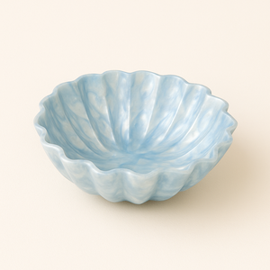 ม็อบหลากสีชามเปลือกหอยเชลล์ทำมือตกแต่งสลัดผลไม้หรูหราบ้านห้องครัวที่เก็บของแบบดั้งเดิม - Product Image 2