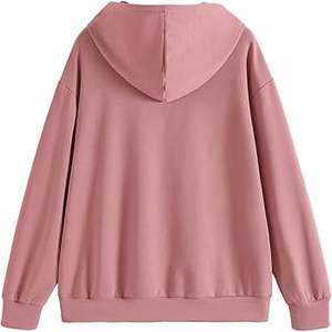 Sweat à capuche pour femme, tricot lourd, court, décontracté, automne, épaules tombantes, nouveau style - Product Image 6