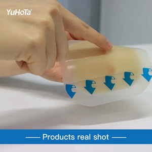 เจลซิลิโคนกันน้ำมีกาวในตัวตกแต่งแผลแบบไม่ทอใสแผ่นติดแน่น - Product Image 4