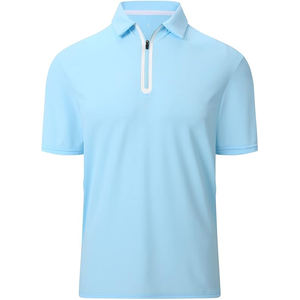 Polos de punto para hombre, camisas informales de manga corta con botones, camisas clásicas de ganchillo con cuello de Polo de Golf - Product Image 6