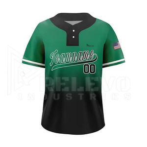 Maillots de baseball col en V personnalisés, respirants, à séchage rapide, 100 % polyester, taille confortable, vente chaude, haute qualité, vente en gros - Product Image 2