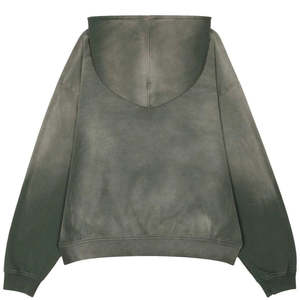 Hoodie en molleton surdimensionné à col pull, couleur unie, respirant, effet délavé, design OEM personnalisé, faible MOQ, confortable, décontracté, tendance - Product Image 4