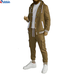 Conjunto Deportivo de Invierno para Hombre, de Alta Calidad, con Estampado, Chaqueta y Pantalón a Juego, Personalizable, Unisex - Product Image 2
