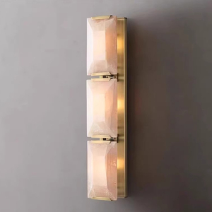 Lampe murale d'extérieur en cuivre moderne personnalisée de l'usine <span class=keywords><strong>VH</strong></span> de haute qualité nouvelle LED pour la décoration de projet d'hôtel et de villa Décoration murale en marbre - Product Image 2