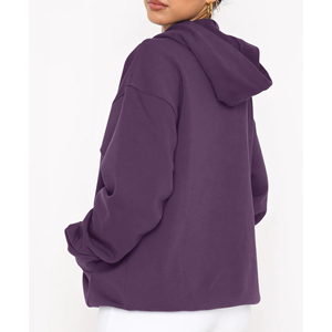 Haut pull pour femme-Style régulier avec épaules tombantes, finition propre, option de logo personnalisé et tissu en coton confortable. - Product Image 3
