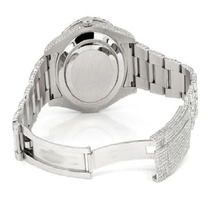 El mejor reloj Unisex mecánico automático Unisex de acero inoxidable Venta caliente Moissanite Diamond Hip Hop Jewelry Branded Iced Bling - Product Image 3