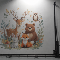 2026 Nueva Impresora de Pared con Tensor de Correa de Trinquete Manual, Máquina Automática Vertical para Murales Lion-S1