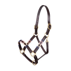 Licou de polo réglable pour chevaux Muserolle souple Construction de sangle durable Ajustement confortable pour un entraînement et une équitation stables - Product Image 6