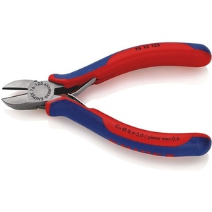 For KNIPEX 125 mm <b>Side</b> <b>Cutters</b> with Beveled Shape Polished Head and Multi-Component Handles Plier Product - Product Image 3