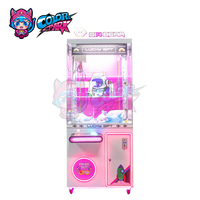 Mesin Permainan Arcade Taman Hiburan Warna-warni yang Dioperasikan dengan Koin / Mesin Cakar Boneka untuk Dijual / Mesin Penjual Otomatis