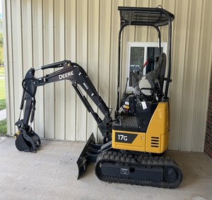 Mini-excavatrice John Deeree 17G de qualité supérieure, type chenille, moteur importé, puissance de 36 kW, travaux de construction, aménagement paysager, livraison rapide - Product Image 1