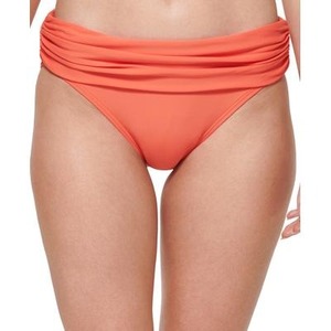 Conjunto de Bikini de Dos Piezas Tommy Hilfiger para Mujer, Color Naranja, con Detalle Fruncido y Logotipo Personalizado - Product Image 4