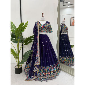 Dernier Designer Lehenga Choli Costume Ensemble pour Femmes Fête Indienne Porter Broderie Robe de Mariée Collection en Gros de l'Inde - Product Image 1
