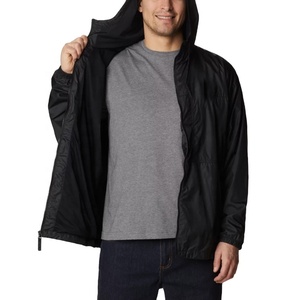 La mejor chaqueta cortavientos deportiva de verano para correr para hombre, logotipo personalizado, a prueba de viento, impermeable, con cierre de cremallera, estilo estampado de tela informal - Product Image 3