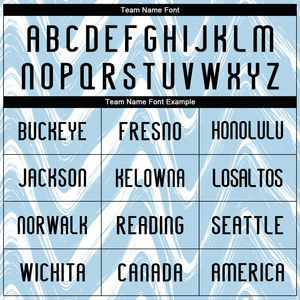 Tenue d'équipe respirante personnalisée, bleu clair, noir et blanc, lignes et vagues, uniforme de volley-ball par sublimation, uniforme à séchage rapide pour hommes - Product Image 4