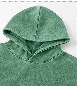 Sudadera con Capucha Oversize de Algodón 100% para Hombre con Estampado Digital Bordado y Lavado Ácido, Estilo Urbano de Invierno - Product Image 6