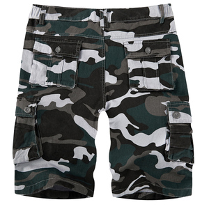 Pantalones cortos Cargo de algodón informales para hombre con patrón sólido Nuevo diseño Bolsillo suelto Fitness Cordón Jogging Shorts - Product Image 6