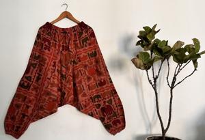 Joggers Harem bohemios sostenibles para mujer, ropa de descanso informal transpirable de lona de algodón suave, Yoga de invierno, tamaño libre, cómodo - Product Image 4