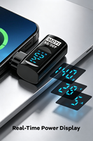 Adaptor Hub USB C 140W 40Gbps dengan Layar LED Digital, Pengisian Cepat 8K, Konverter Audio/Video, Konektor Transparan untuk Ponsel