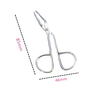 Pinza de Cejas de Punta Plana de Alta Calidad, Tijeras Inclinadas y Puntiagudas para Depilación, Empaquetado en Bolsa - Product Image 3