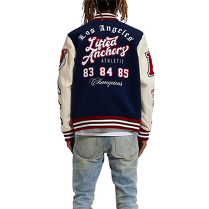 Veste universitaire personnalisée OEM veste universitaire Letterman de baseball pour hommes broderie Logos veste respirante pour hommes - Product Image 2