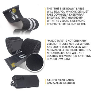 New Design High Elastic Knee Support Pads Outdoor Sports Protector Power Lifting Knee Wrap - Product Image 4