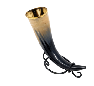 Elegant Handmade Ceramic Viking Drinking Horn Mug Polished Horn Design for Beer Wine Mead Targeted Nordic <b>Fans</b> - Product Image 6