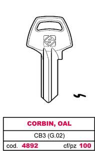 Chiave Asc Cb3 (g.Vac 4) Corbin, Oal - Product Image 1