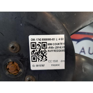 Ventola di Raffreddamento Motore per MINI Countryman 1a Serie 1742 8509990-03 Diesel 1598 (10>) - Product Image 3
