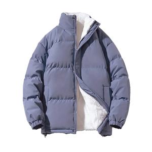 Vente en gros manteau d'hiver extérieur couleur unie de haute qualité veste chaude pour hommes imperméable coupe-vent chauffante - Product Image 1