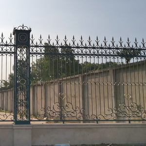 Durable Decorative Stainless Steel Wrought Iron <b>Fence</b> Panel Powder Coated Finish Eco-Friendly Design for Outdoor Protection - Product Image 3