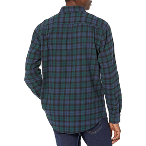 <b>High</b> Quality Premium <b>Men's</b> Soft Plaid Flannel <b>Shirt</b> Breathable Cotton Yarn Dyed T-<b>Shirts</b> for Spring Wholesale Supply OEM - Product Image 2