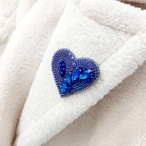 Beaded brooches Handmade designer brooch. High quality accessories. <b>Unique</b> design brooch. <b>Baby</b> shower best <b>gift</b>. - Product Image 5