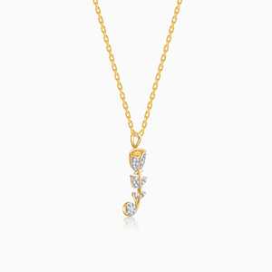 สร้อยคอจี้เพชรโรสโกลด์หรูหราจี้เพชรสวยงามเครื่องประดับมีสไตล์เหมาะสำหรับงานแต่งงานวันเกิดหรือเป็นของขวัญ - Product Image 1