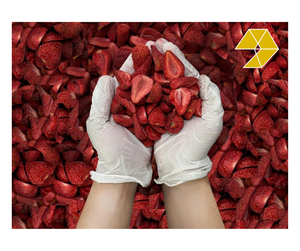 Fraises séchées lyophilisées sans sucre, collation de fruits croustillants pour céréales, garniture de yaourt, fabrication de marque privée, fraises séchées du Vietnam - Product Image 1