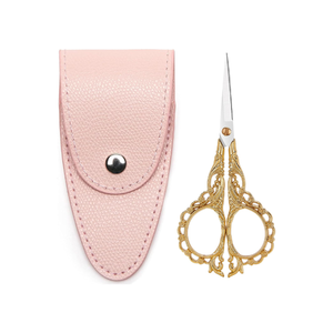 Ciseaux de broderie vintage LIVER FORT INDUSTRIES en acier inoxydable doré de haute qualité avec poignée ergonomique, tranchants pour le bricolage et l'artisanat – Grande vente - Product Image 1