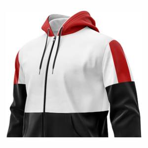 Sudadera con capucha y cremallera personalizable al por mayor con estampado digital, tejido polar, diseño de moda invernal único - Económico al por mayor - Product Image 4