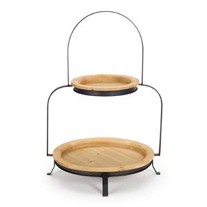 การออกแบบคลาสสิกบนโต๊ะอาหารตกแต่งเค้กไม้สําหรับเค้กตกแต่งบ้านคุณภาพสูง - Product Image 1