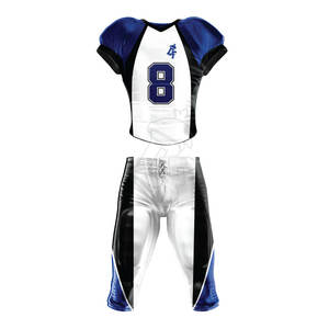 Uniforme de football à sublimation américain personnalisé conçu pour offrir une durabilité durable pour les séances d'entraînement - Product Image 1
