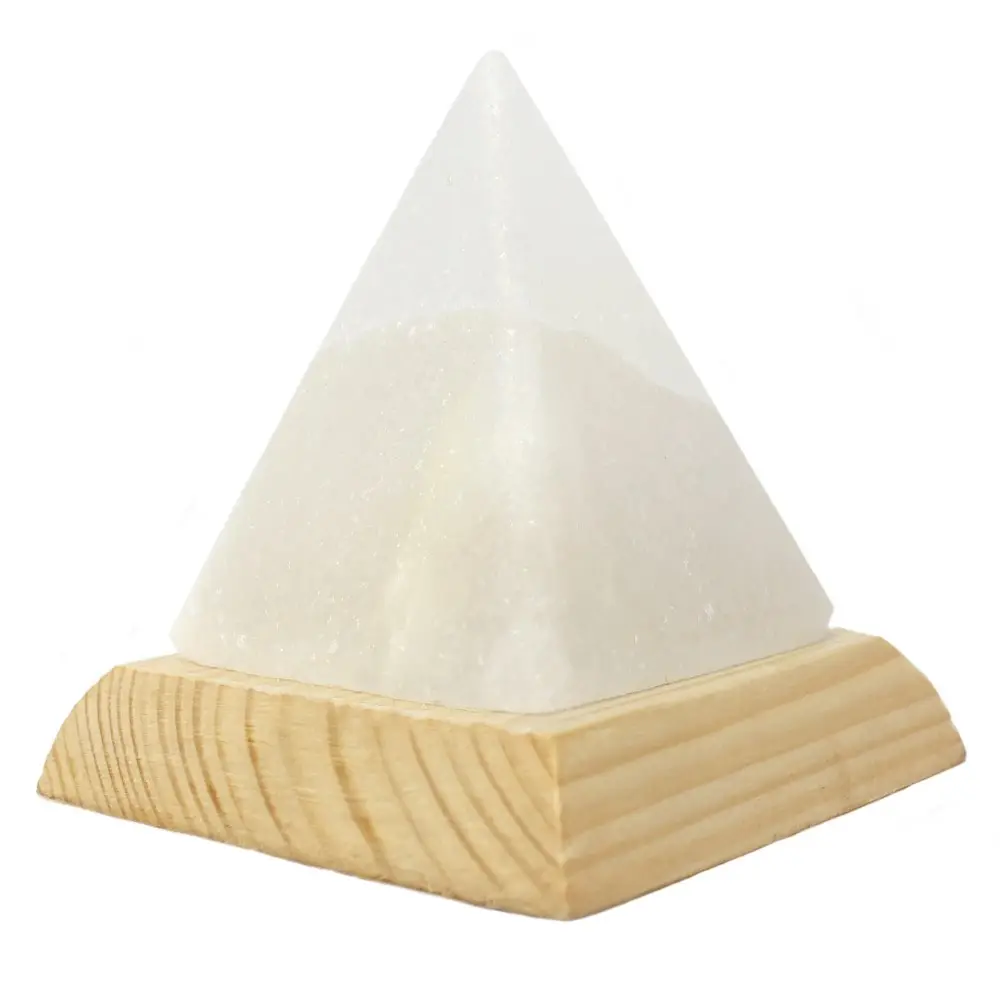Himalayan Witte Zout Piramide Vorm Mini Usb Lampen, Piramide Witte Usb Zoutlamp, Witte Himalayan Zout Piramide Vorm Lamp