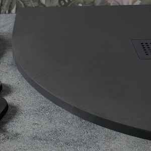 Receveur de douche semi-circulaire en résine anthracite Milan 80x80 par Milan, produit de qualité supérieure - Product Image 6