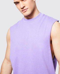 Ropa de gimnasio para hombre, camisetas sin mangas de malla de Fitness personalizadas, camiseta sin mangas de culturismo para hombre, servicio OEM ODM, ropa de algodón transpirable para Fitness y Yoga - Product Image 1