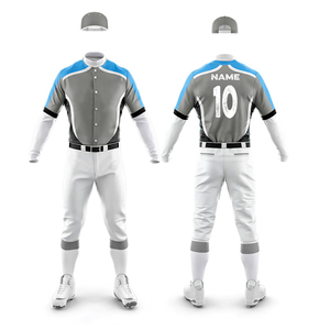 High Quality Baseball Sportswear Set Breathable Quick Dry Fabric <b>Light</b> Weight and Comfortable Uniform for Adults - Product Image 1