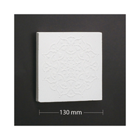 Kit de fabrication d'ornements muraux suspendus style Art Déco vintage - Décoration de fond artisanale en ciment à motif floral géométrique 3D pour la maison