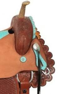 Hecho a medida 100% cuero genuino curvado a mano Western Horse Roper Saddle producto de carreras inglés de la más alta calidad de la India - Product Image 5