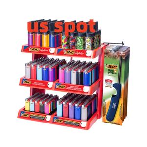 Bi Classic Maxi Plastic <b>Lighters</b> J26 Model for Smoking & BBQ <b>Custom</b> Logo Pack - Product Image 3